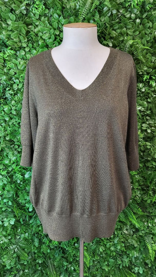 Blue Illusion Khaki Knit Tee-Shirt (16)