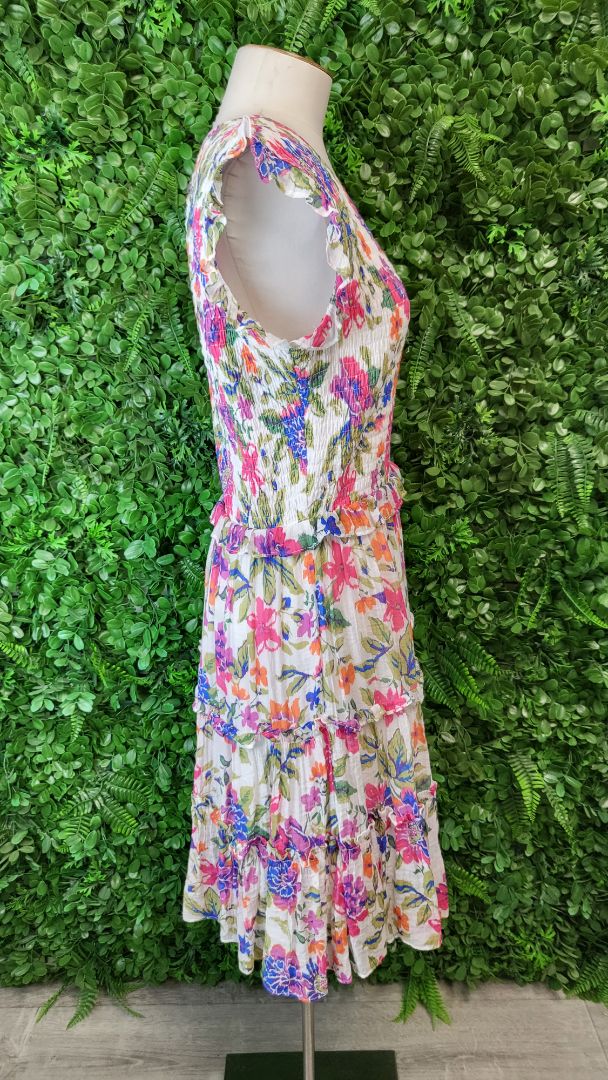 Augustine Floral Shirred Dress (14)