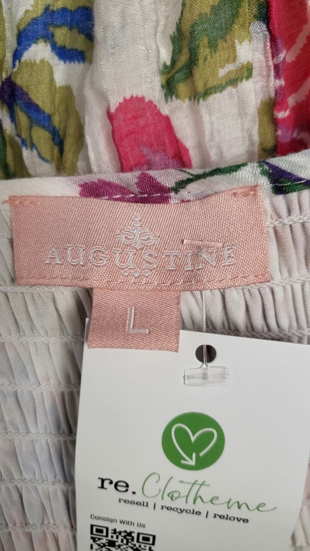 Augustine Floral Shirred Dress (14)
