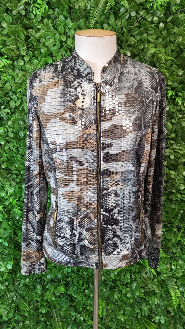 Frank Lyman Snake Animal Print Jacket (12)