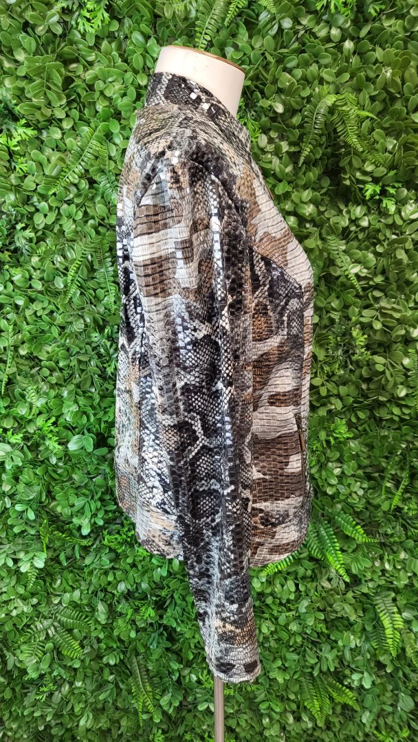 Frank Lyman Snake Animal Print Jacket (12)