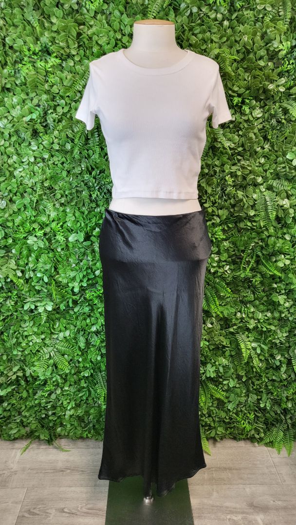 Storm Black Bias Cut Skirt (14)