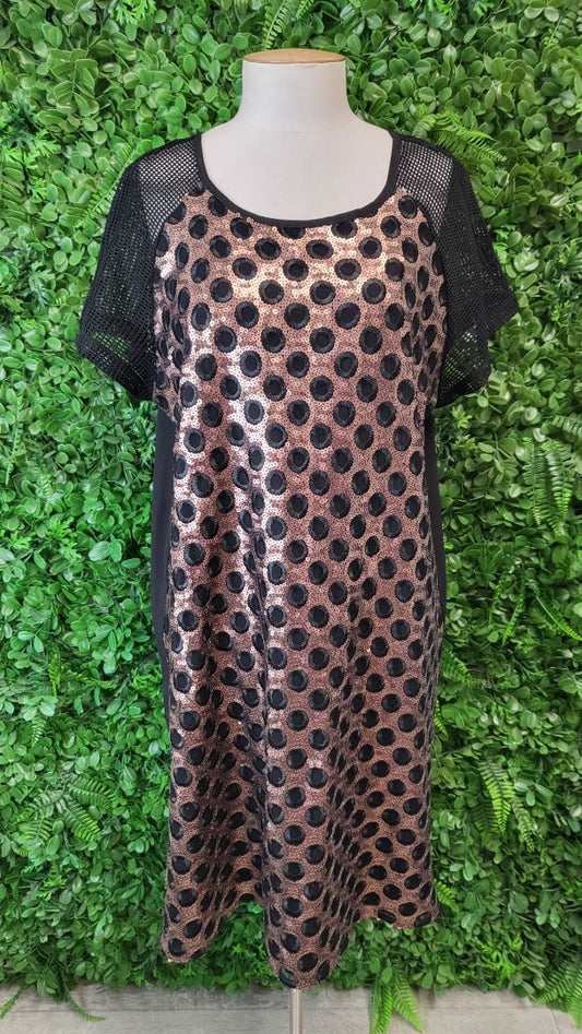 Curate Black/Bronze Get Shifty Dress (16-18)
