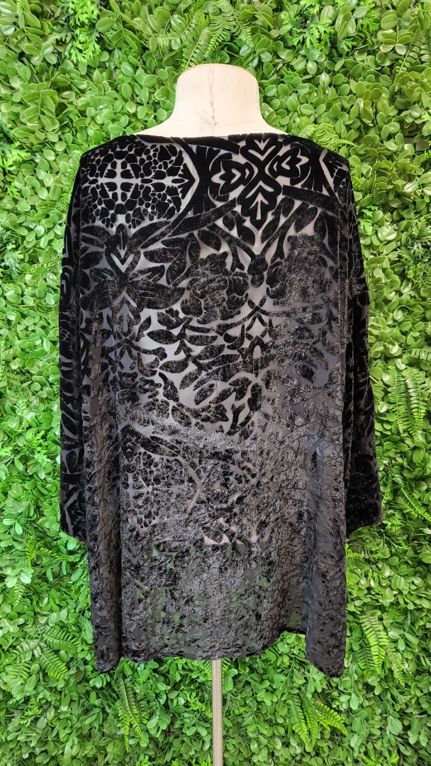 Blue Illusion Black Velvet Top (18)
