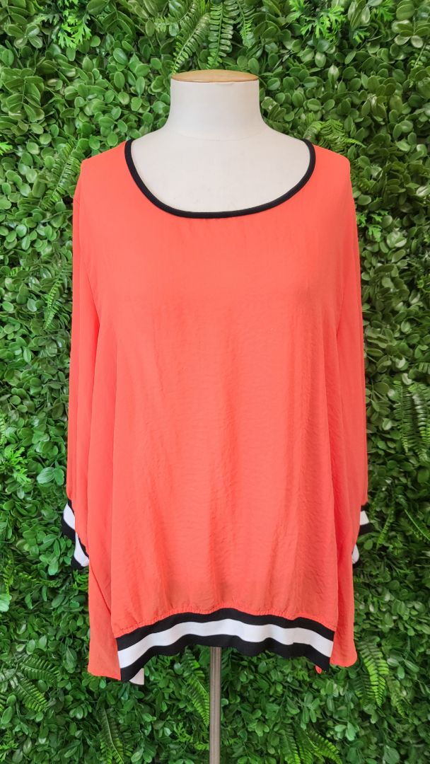 Pretty Basics Orange Layer Top (16)