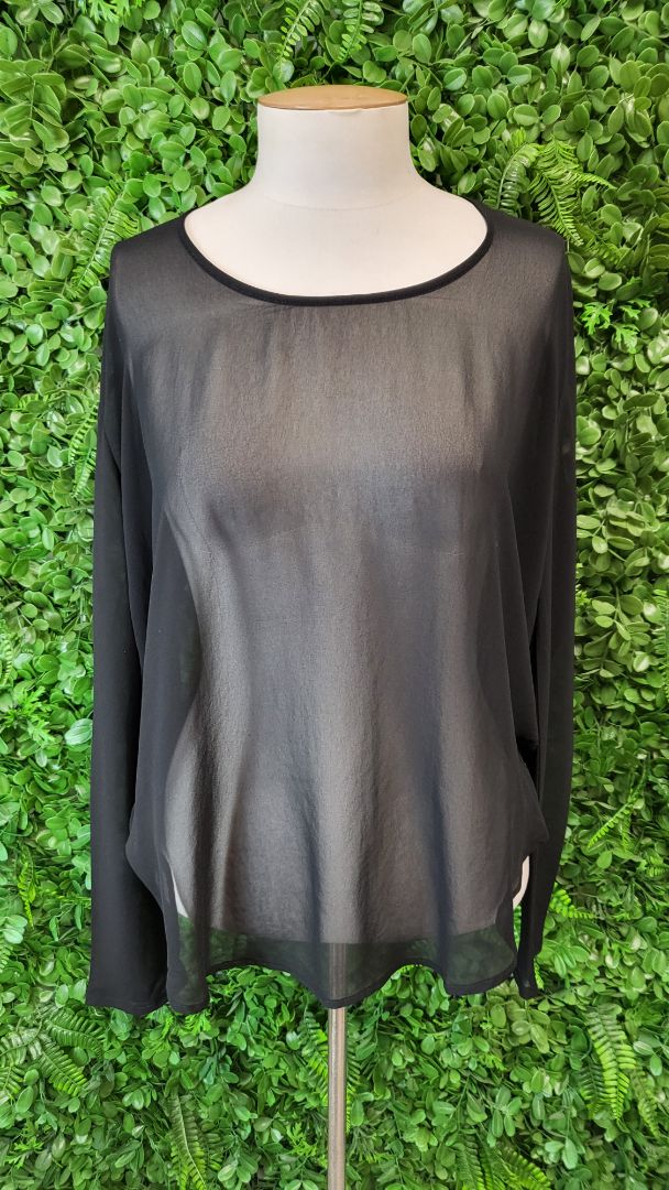 Moochi Black Sheer Top (10)