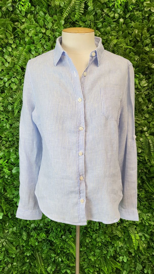Kiwi St Tropez Stripe Linen Shirt (8)