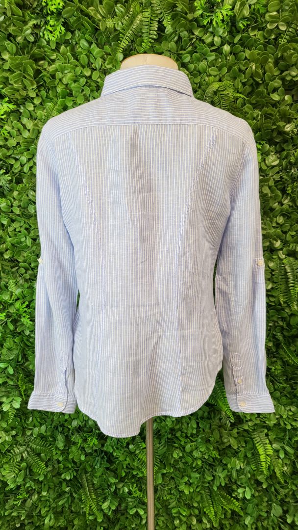 Kiwi St Tropez Stripe Linen Shirt (8)
