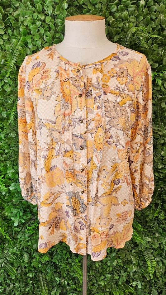 Lania The Label Multi Frill Lapel Blouse (10)