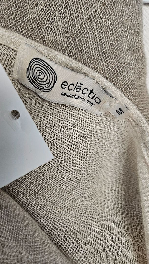 Eclectia Taupe Linen Top (12-14)
