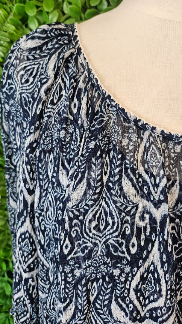 Loobies Story Navy Print Top (16)