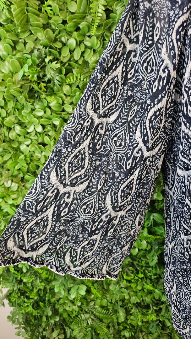 Loobies Story Navy Print Top (16)