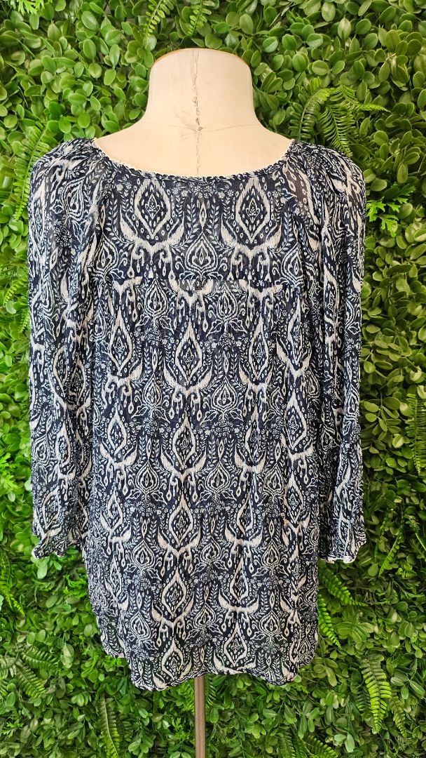 Loobies Story Navy Print Top (16)