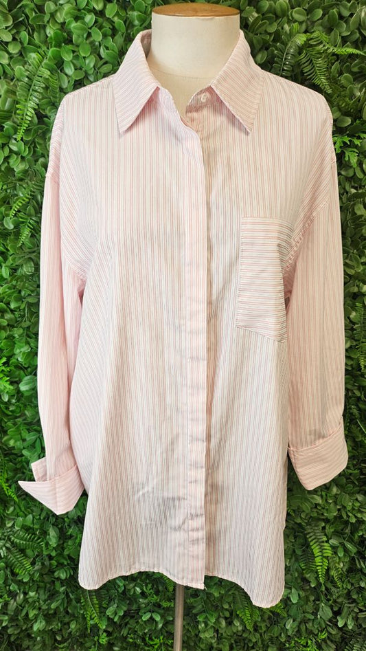 Sass Pink Oversized Shirt (14)