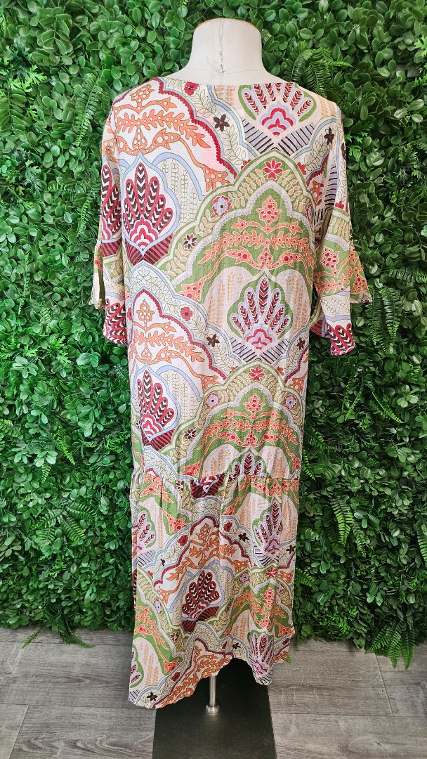 Mariposa Multi Gather Dress BNWT (12-14)