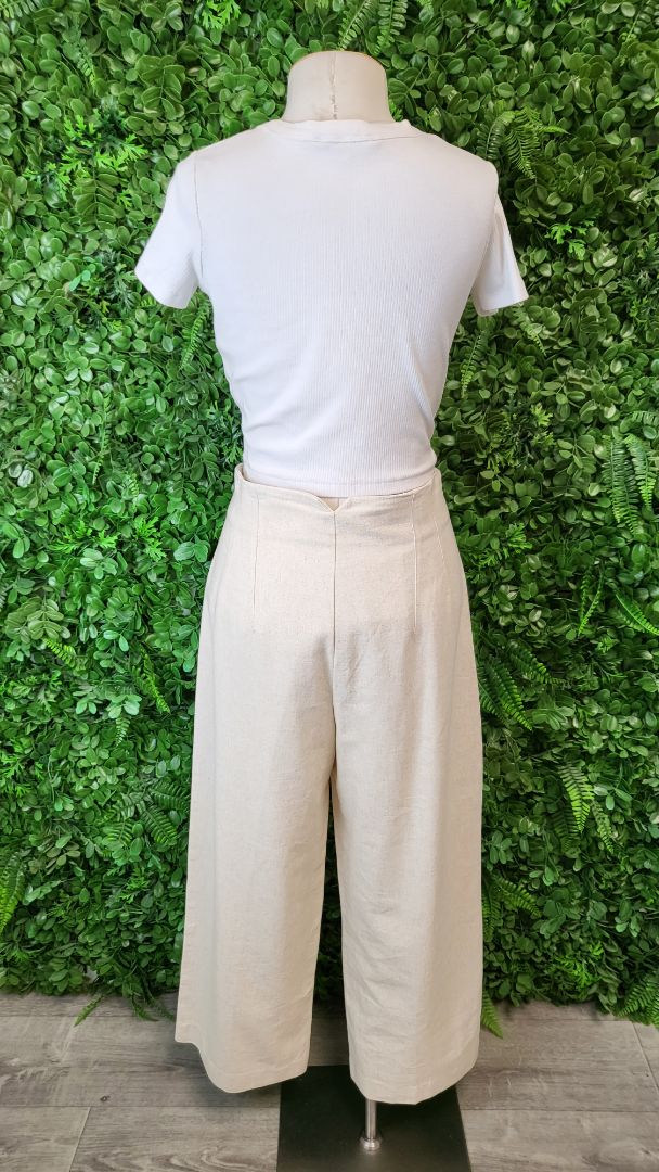 Zara Oat Wide Leg Pant (12)