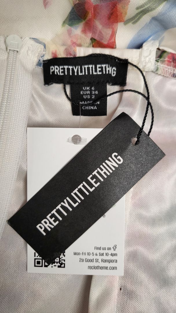 Pretty Little Thing Floral Ruffle Maxi Dress BNWT (6-8)