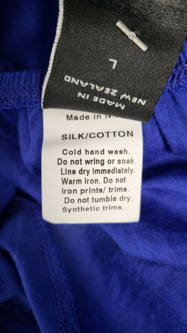 Kilt Azure Silk Lace Trim Dress (12)