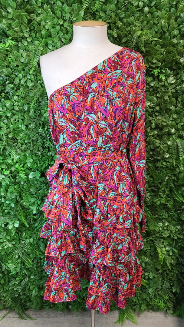 Augustine Floral One Sleeve Dress (16)