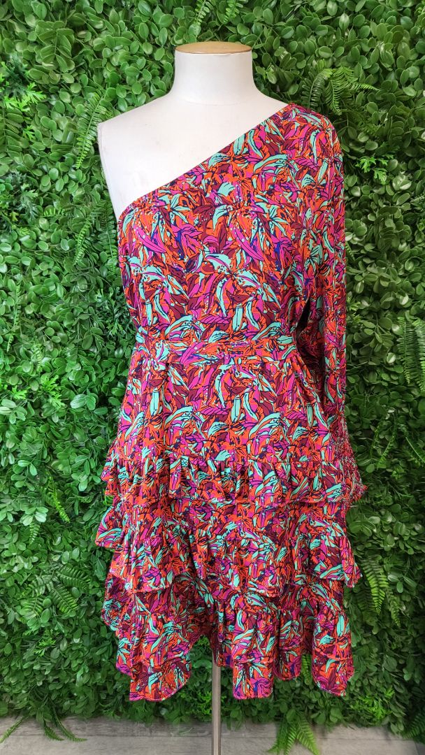 Augustine Floral One Sleeve Dress (16)