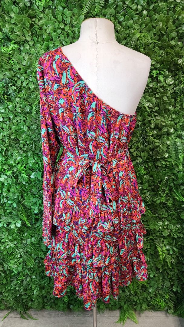Augustine Floral One Sleeve Dress (16)