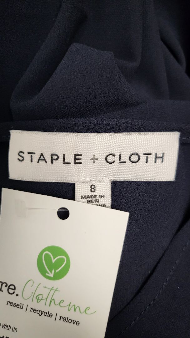 Staple + Cloth Navy Sheer Maxi Dress (8)