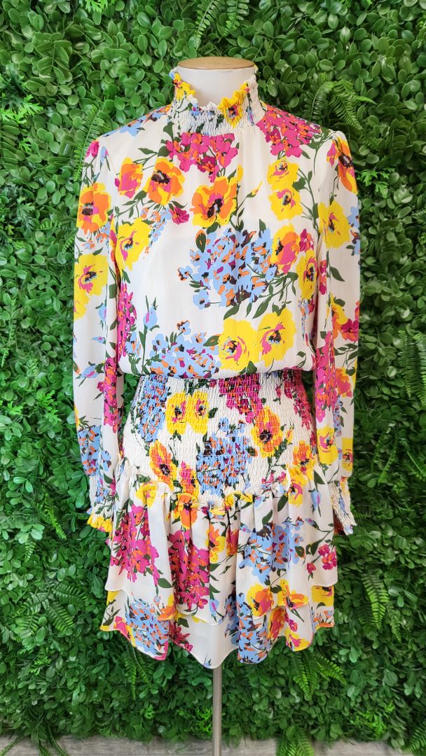 Augustine Floral High Neck Dress (8)