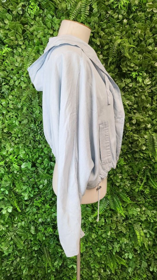 Sass Blue Chambray Crop Jacket (16)