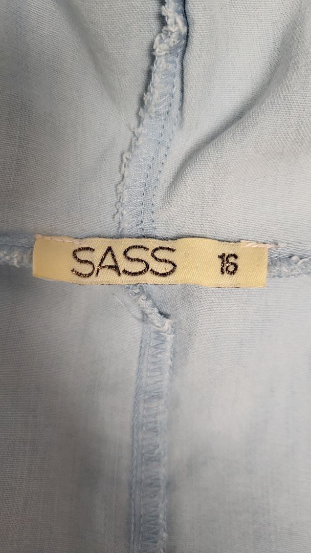 Sass Blue Chambray Crop Jacket (16)