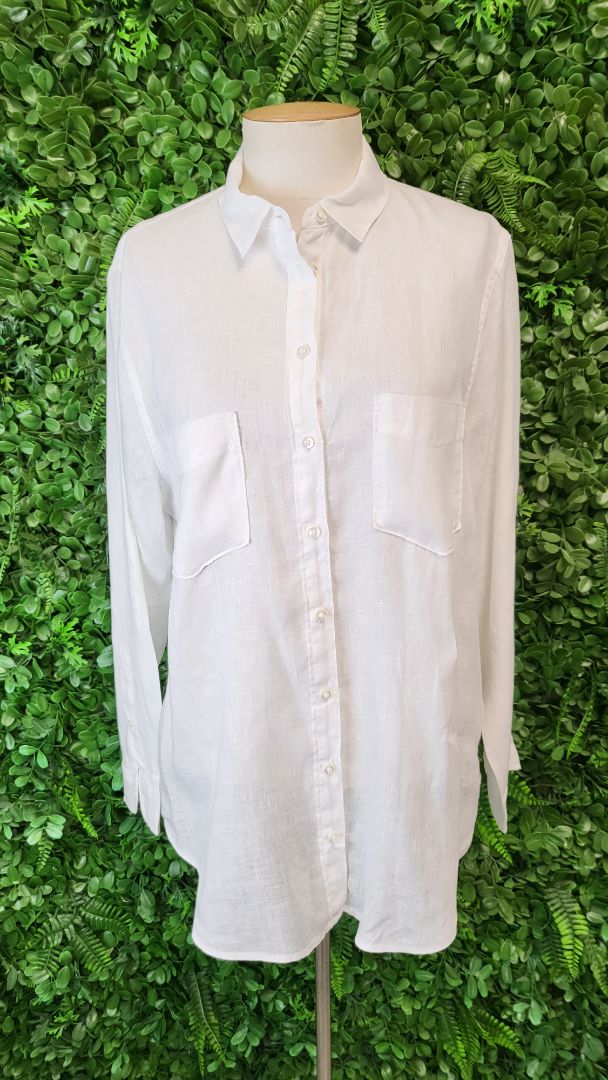 Hut White Linen Shirt (10)