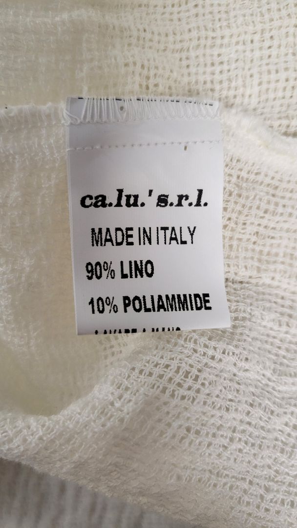Marilu White Linen Top (10-12)