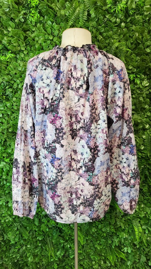 Ketz-ke Hydrangea Button Blouse (16)