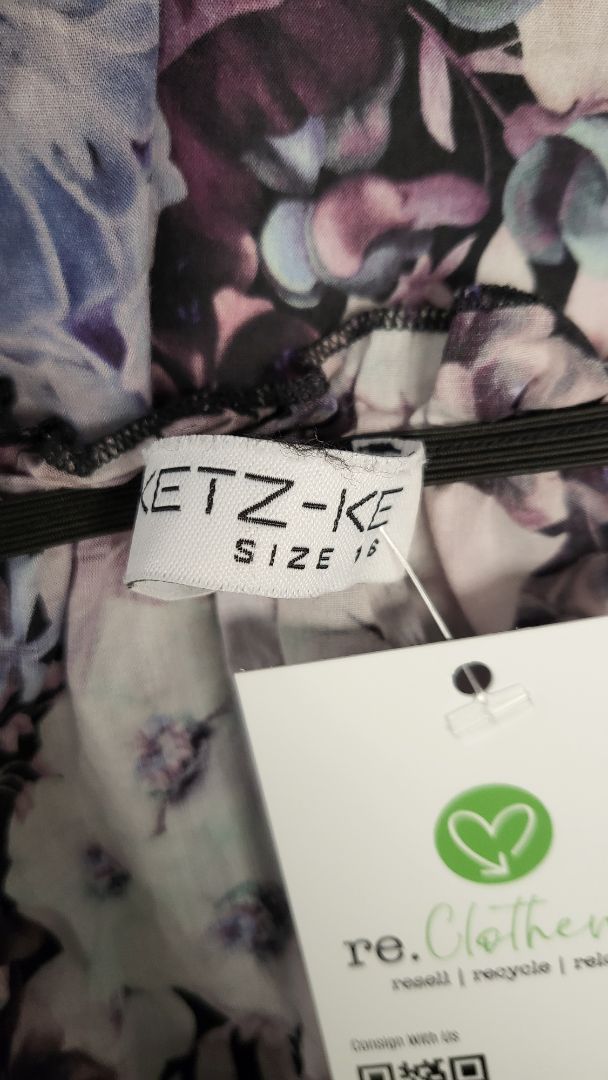 Ketz-ke Hydrangea Button Blouse (16)