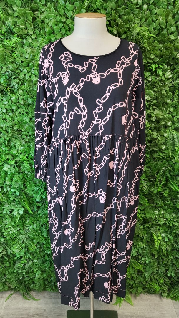 Deeanne Hobbs Pink Brie Chain Dress (10-12)