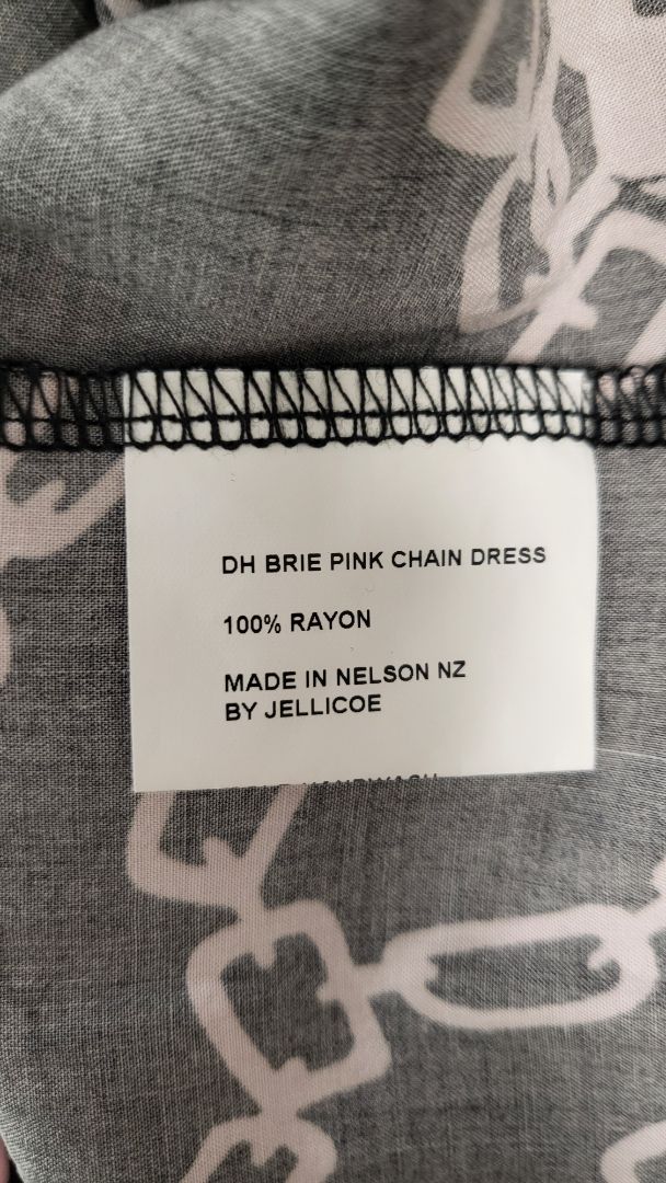 Deeanne Hobbs Pink Brie Chain Dress (10-12)