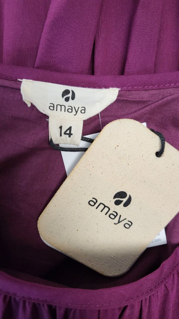 Amaya Magenta Vivienne Dress BNWT (14)