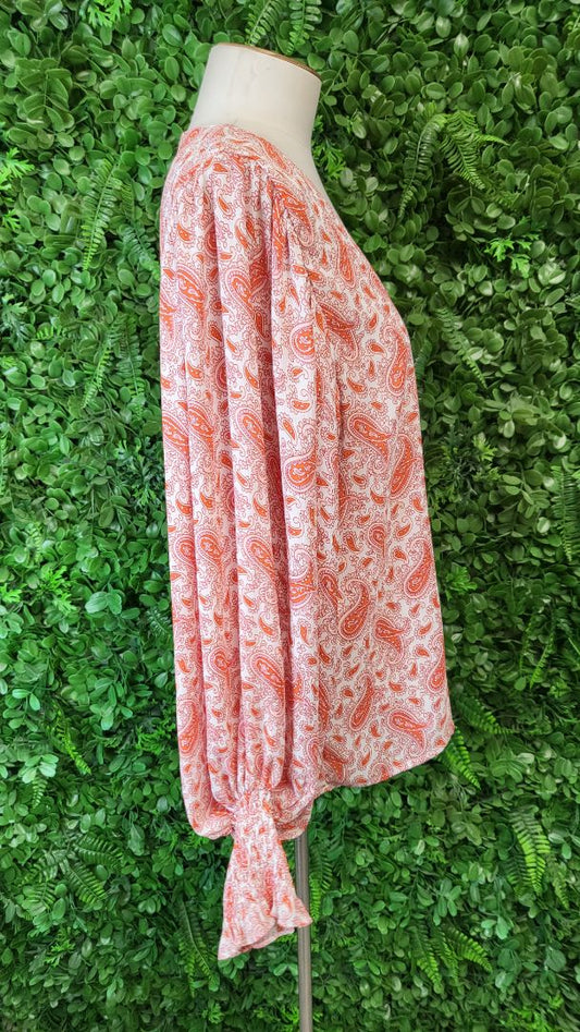 Augustine Print Balloon Sleeve Top (10)