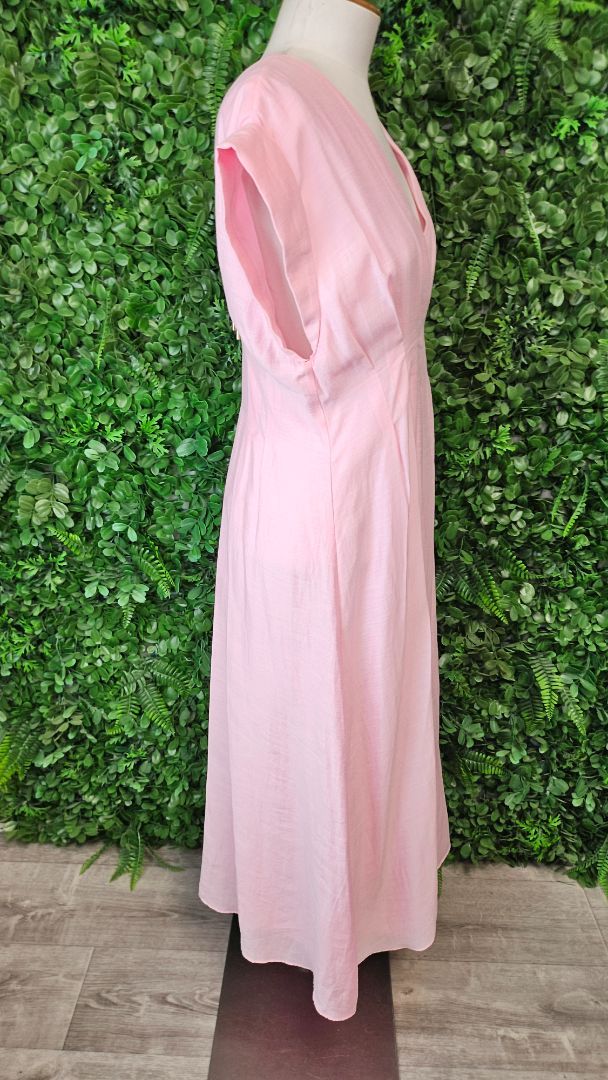 Forever New Pink Pleat Dress (12)