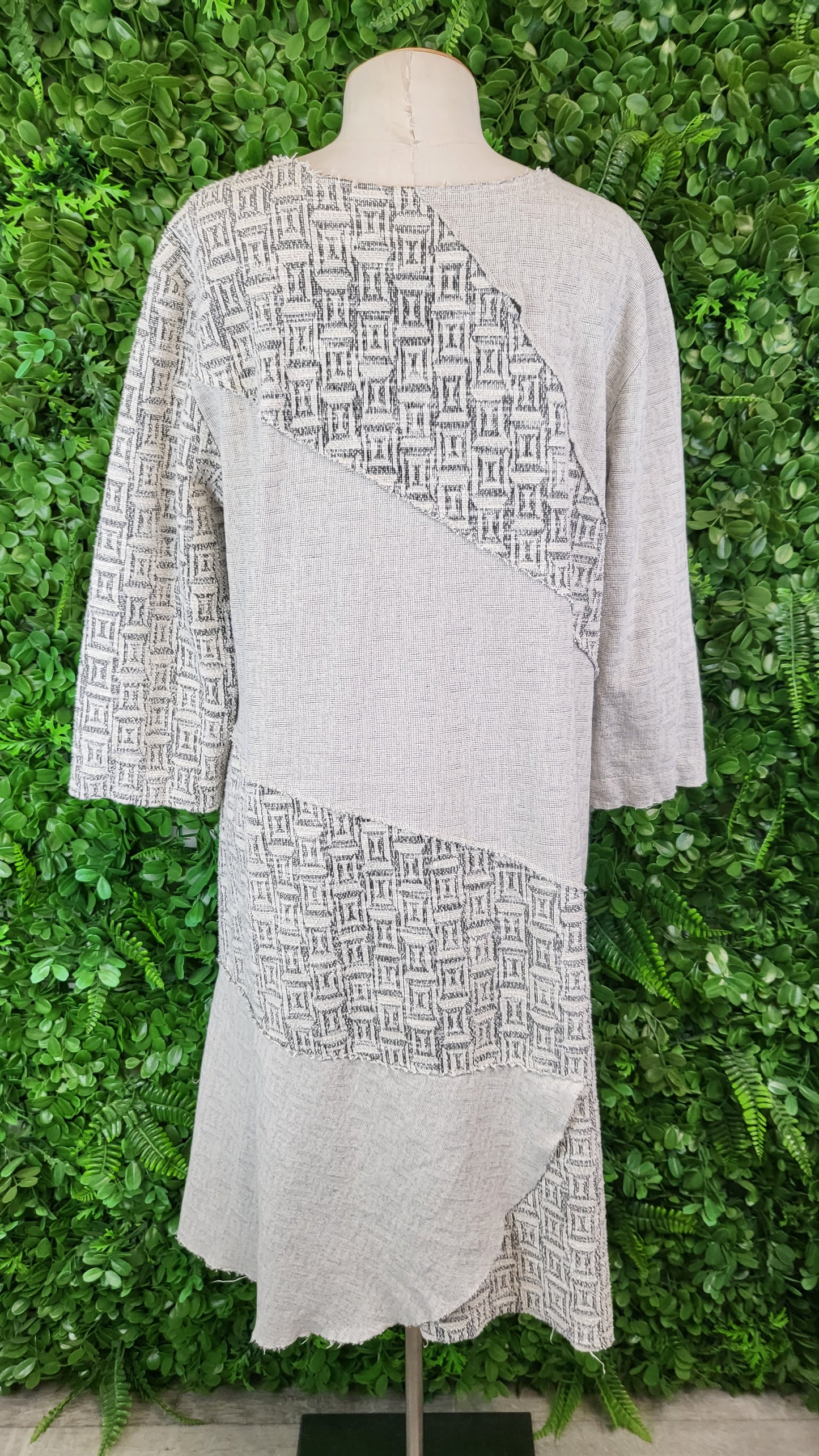 Haben Grey Textured Dress (14-16)