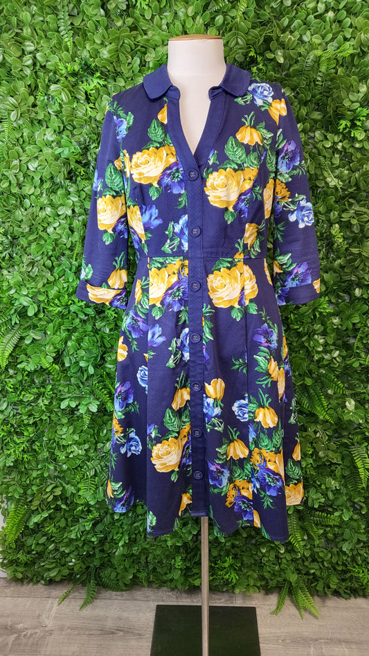 Review Floral Print Shirt Dress (10)