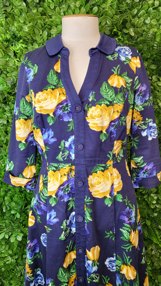 Review Floral Print Shirt Dress (10)