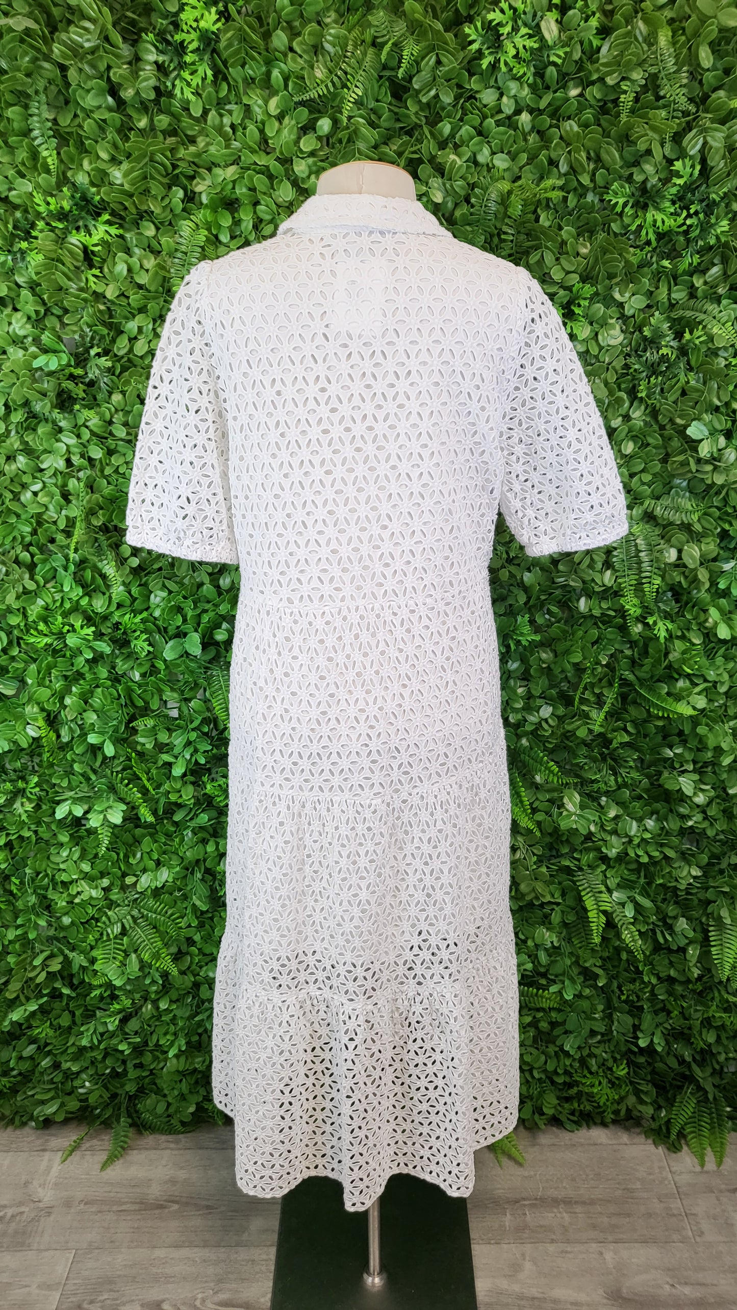 Decjuba White Broderie Dress (10-12)
