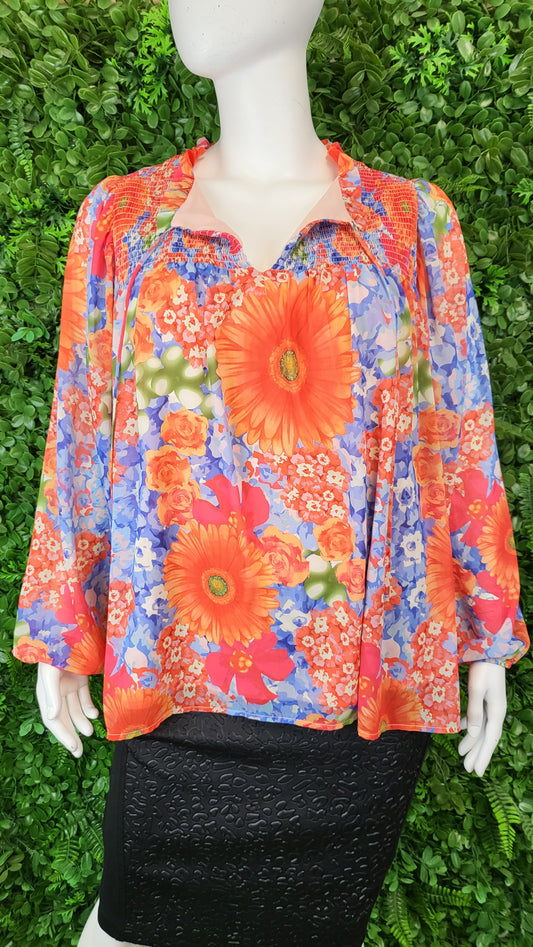 Stella Royal Floral Tops (18-20)