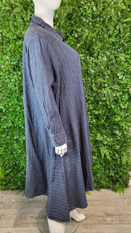PQ Collections Denim Blue Shirt Dress (20-22)