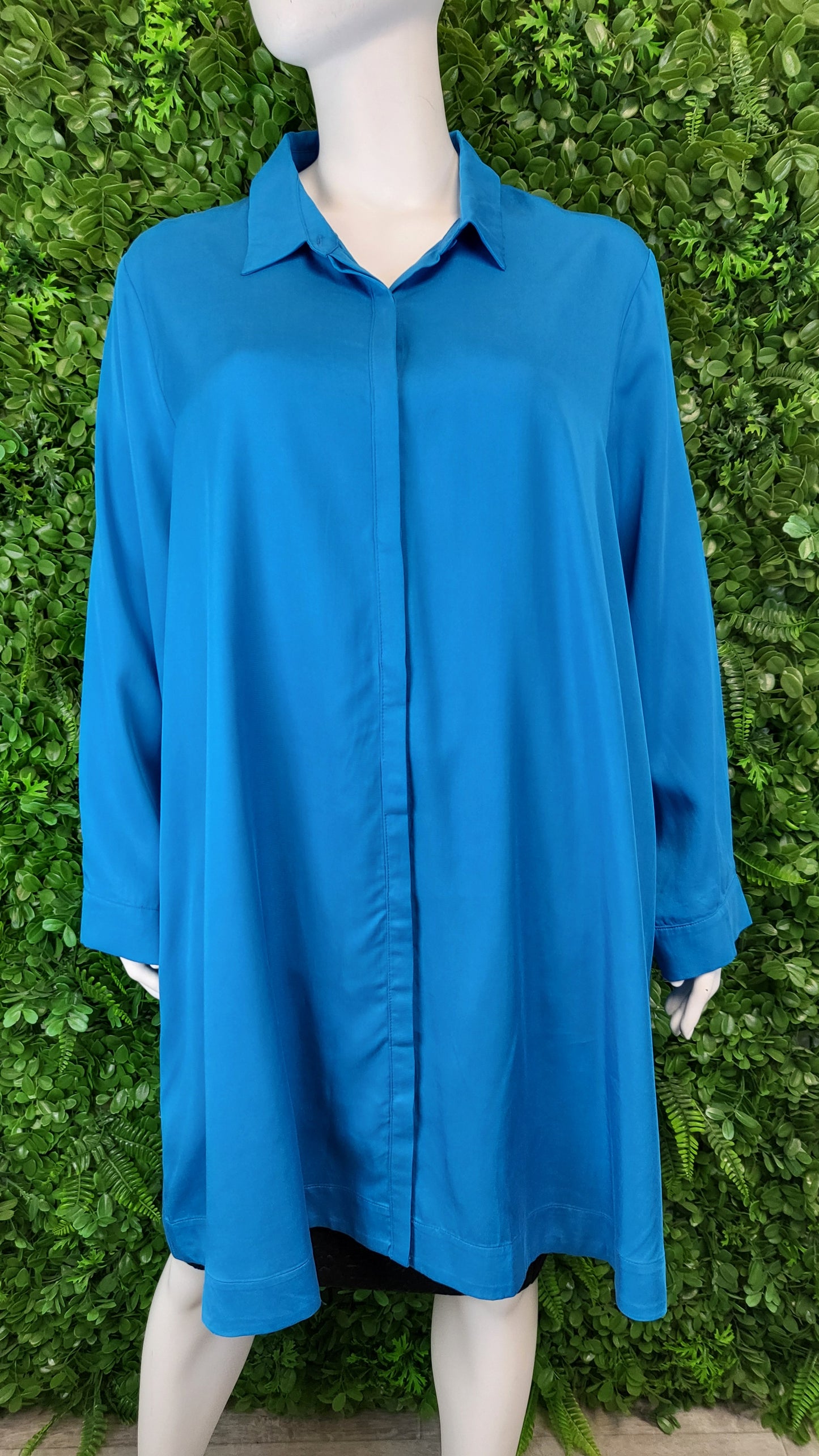 Adrift Blue Shirt Dress (20-22)
