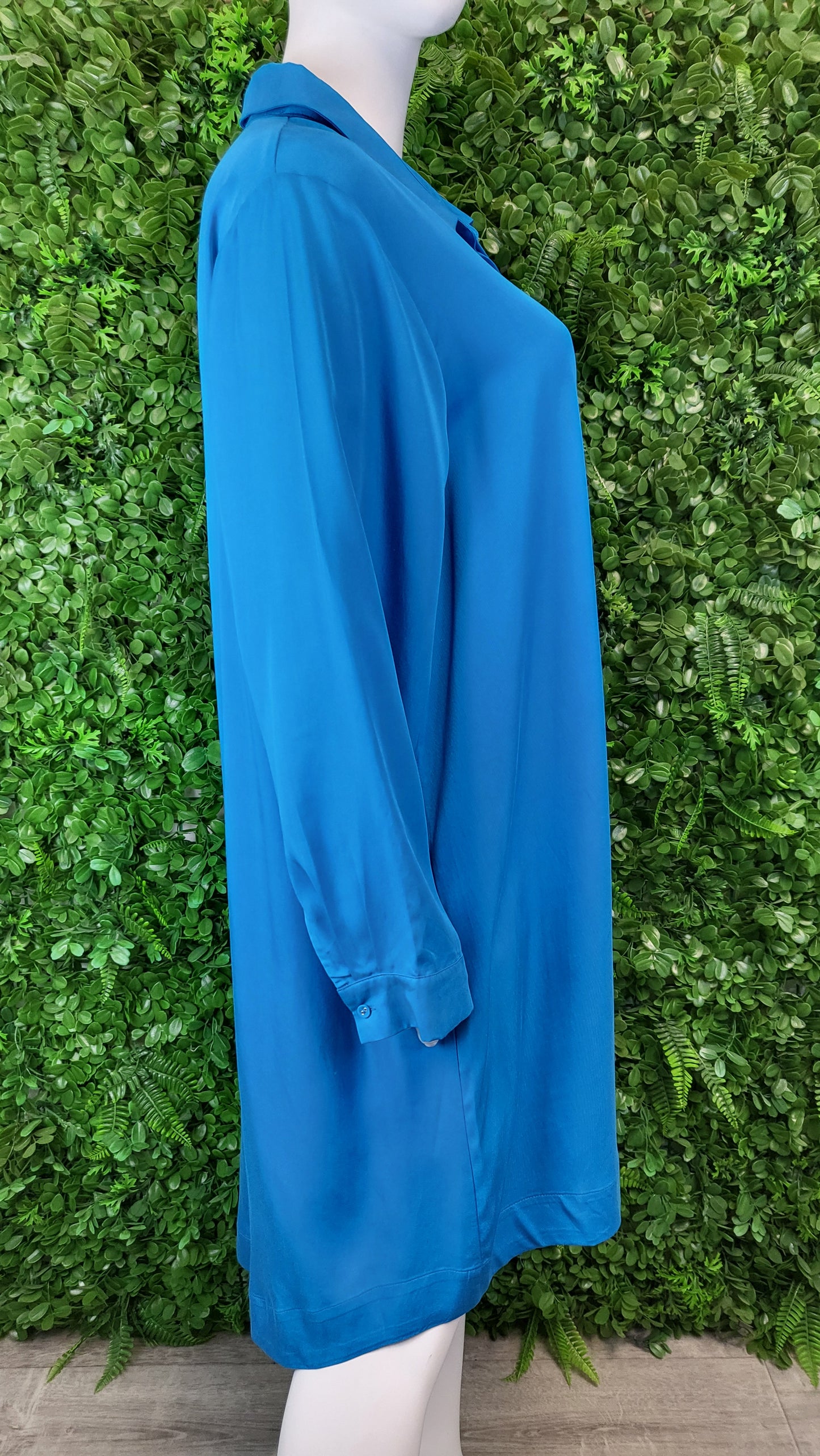 Adrift Blue Shirt Dress (20-22)