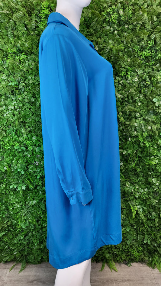 Adrift Blue Shirt Dress (20-22)