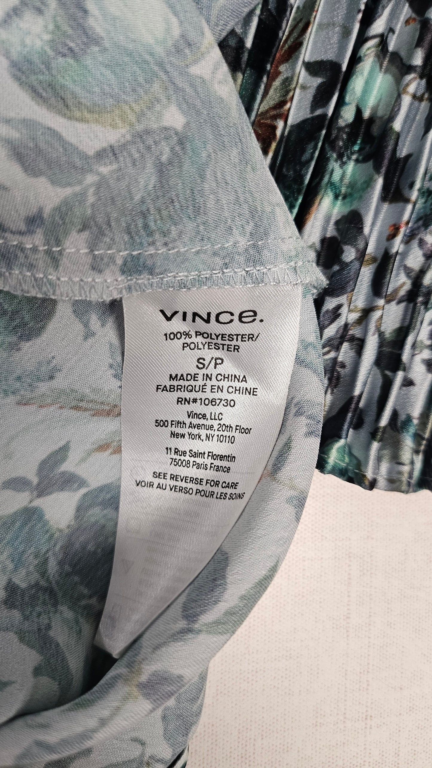 Vince Floral Pleat Shirt Dress (10)