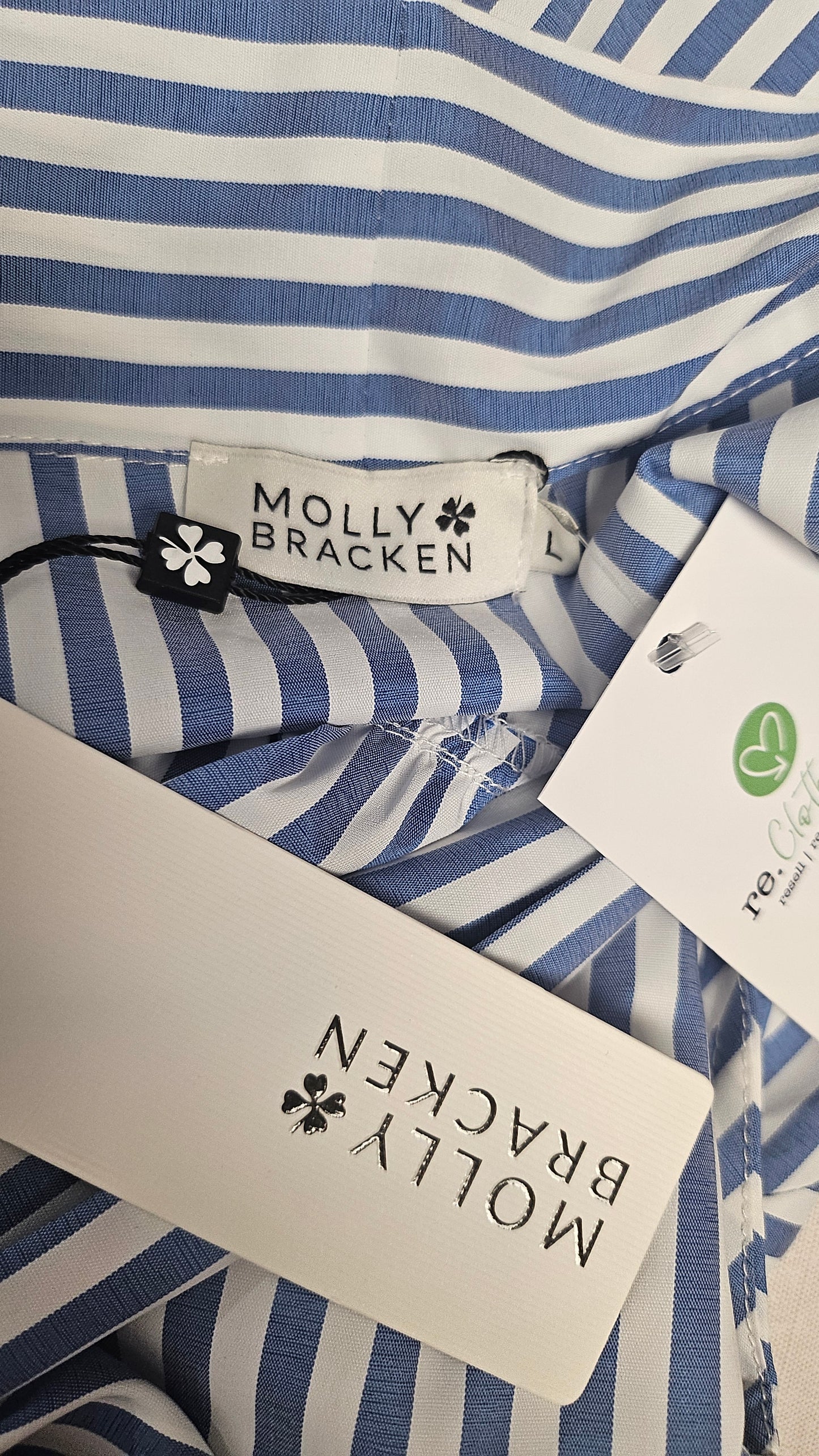 Molly Bracken Stripe Knot Collar Dress BNWT (14)