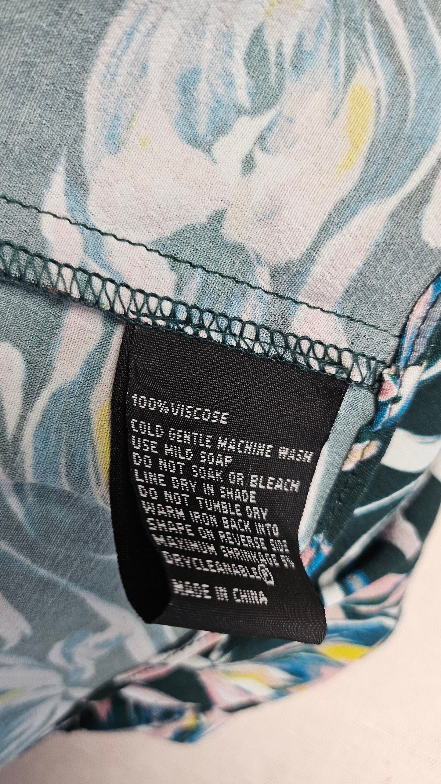 Vassalli Green Print Maxi Dress (10-12)